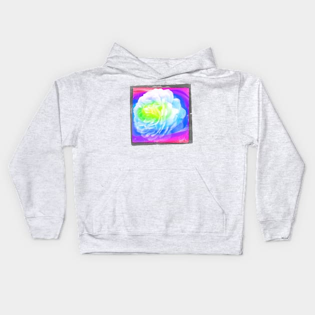 Abstract Rose Photography Art Kids Hoodie by AlondraHanley